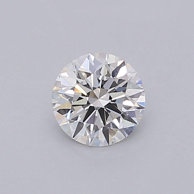 0.55 Carat Round Shaped, Ideal Cut, E Color, VVS2 Clarity, IGI Certified Lab Grown Diamond