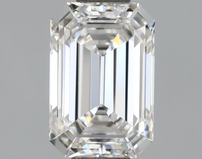 1.37 Carat Emerald Shaped, Ideal Cut, F Color, VS1 Clarity, IGI Certified Lab Grown Diamond