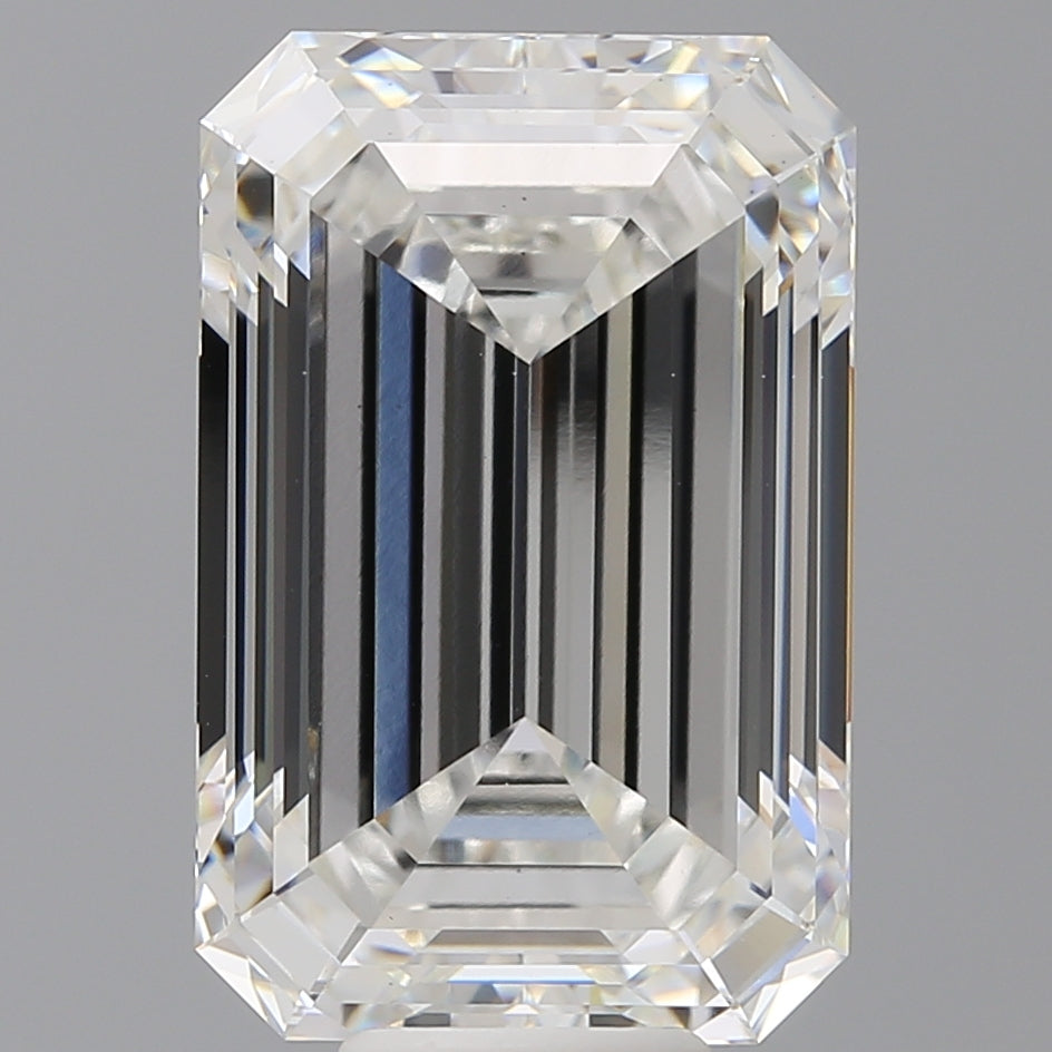 11.58 Carat Emerald Shaped, Ideal Cut, F Color, VS1 Clarity, IGI Certified Lab Grown Diamond