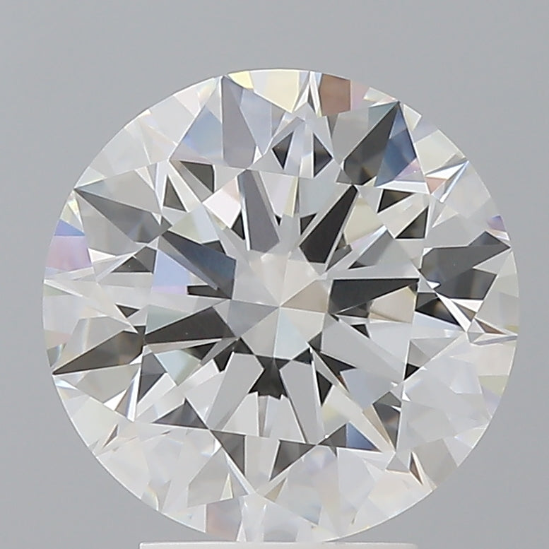 4.09 Carat Round Shaped, Ideal Cut, F Color, VVS2 Clarity, IGI Certified Lab Grown Diamond