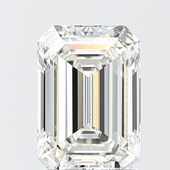 2.10 Carat Emerald Shaped, Ideal Cut, F Color, VS1 Clarity, IGI Certified Lab Grown Diamond