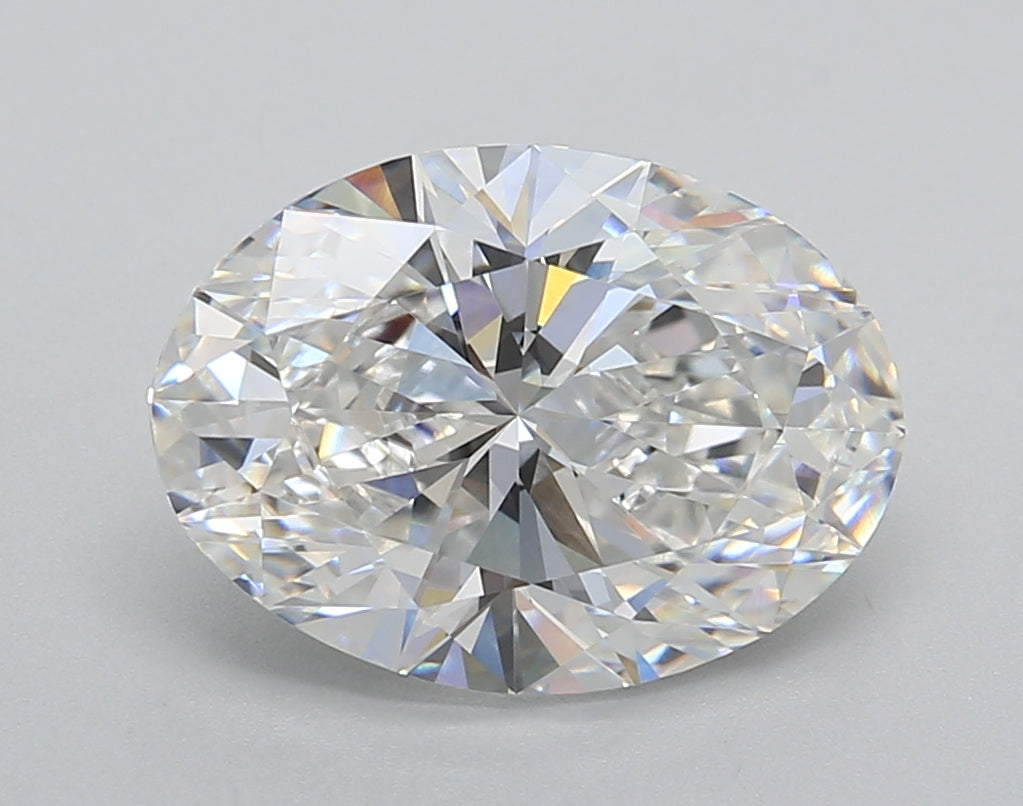 3.52 Carat Oval Shaped, Excellent Cut, E Color, VVS2 Clarity, IGI Certified Lab Grown Diamond