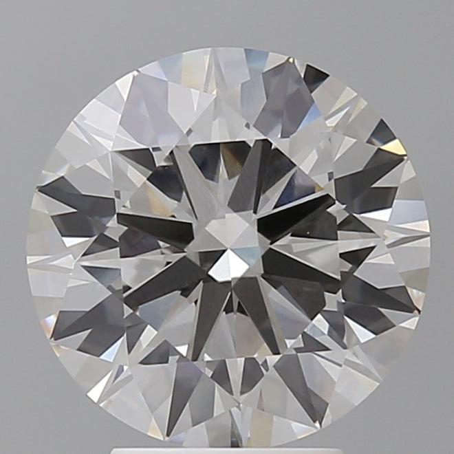 4.08 Carat Round Shaped, Ideal Cut, F Color, VVS2 Clarity, IGI Certified Lab Grown Diamond