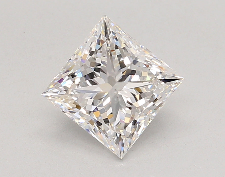 2.04 Carat Princess Shaped, Ideal Cut, F Color, VVS2 Clarity, IGI Certified Lab Grown Diamond