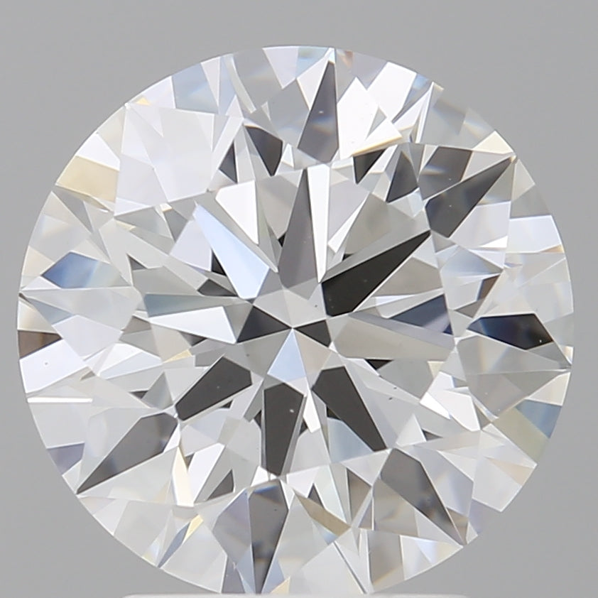 3.05 Carat Round Shaped, Ideal Cut, E Color, VVS2 Clarity, IGI Certified Lab Grown Diamond