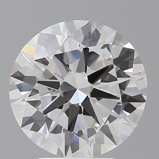 4.03 Carat Round Shaped, Excellent Cut, F Color, VVS2 Clarity, IGI Certified Lab Grown Diamond