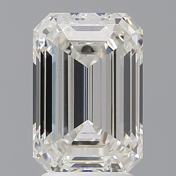 3.06 Carat Emerald Shaped, Ideal Cut, F Color, VVS2 Clarity, IGI Certified Lab Grown Diamond