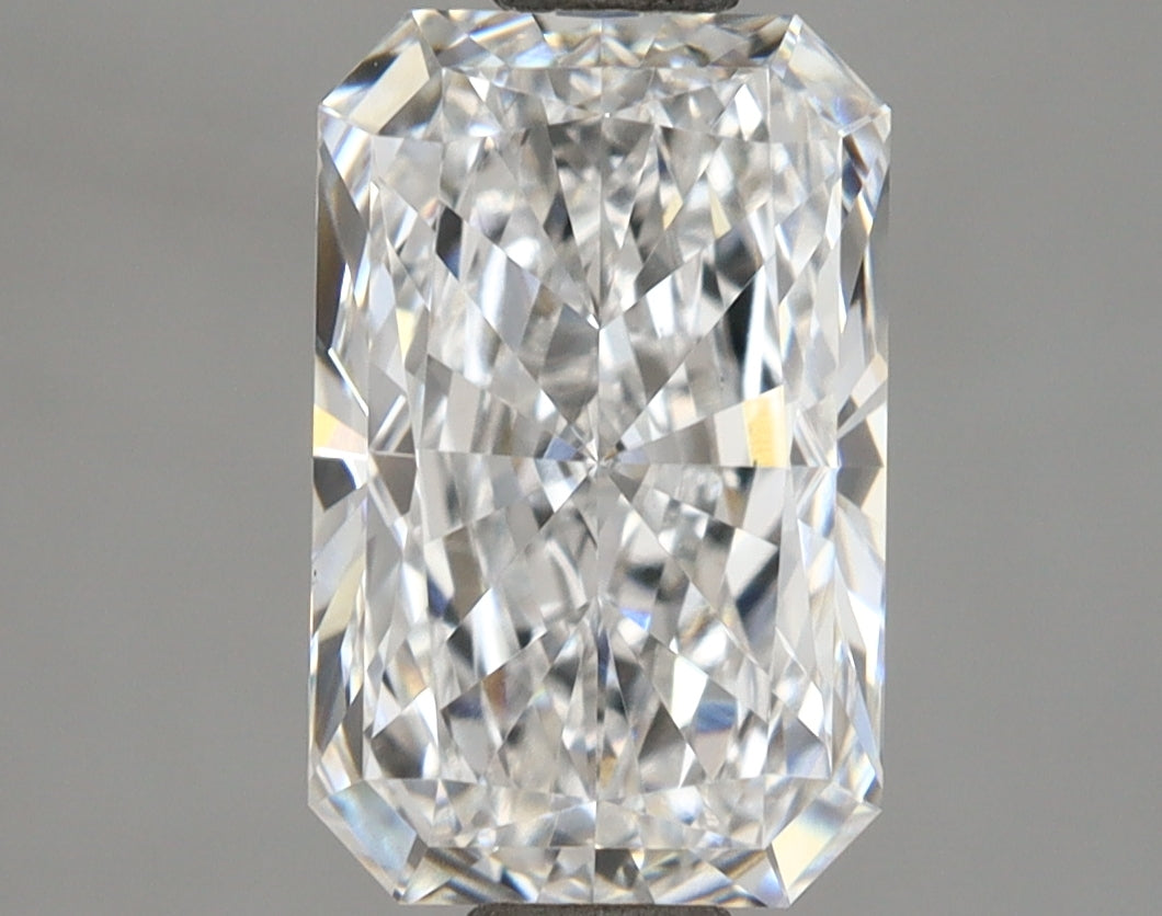 2.01 Carat Radiant Shaped, Ideal Cut, E Color, VVS1 Clarity, IGI Certified Lab Grown Diamond
