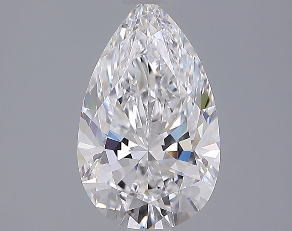 2.04 Carat Pear Shaped, Ideal Cut, D Color, VVS1 Clarity, IGI Certified Lab Grown Diamond