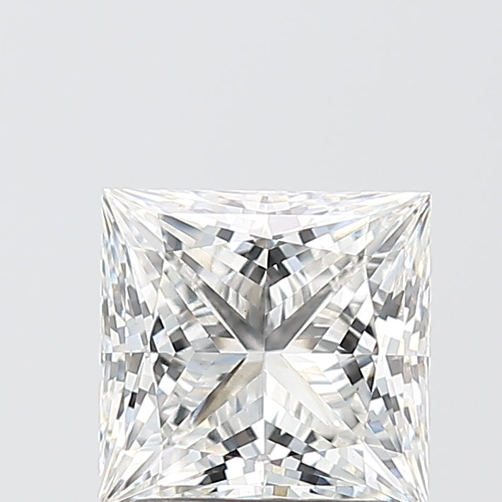 2.08 Carat Princess Shaped, Ideal Cut, F Color, VVS2 Clarity, IGI Certified Lab Grown Diamond
