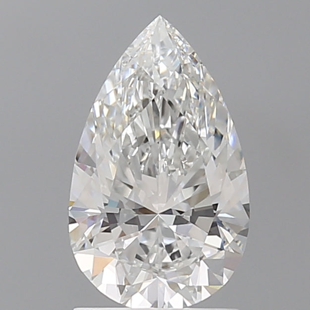 1.59 Carat Pear Shaped, Ideal Cut, E Color, VVS2 Clarity, IGI Certified Lab Grown Diamond
