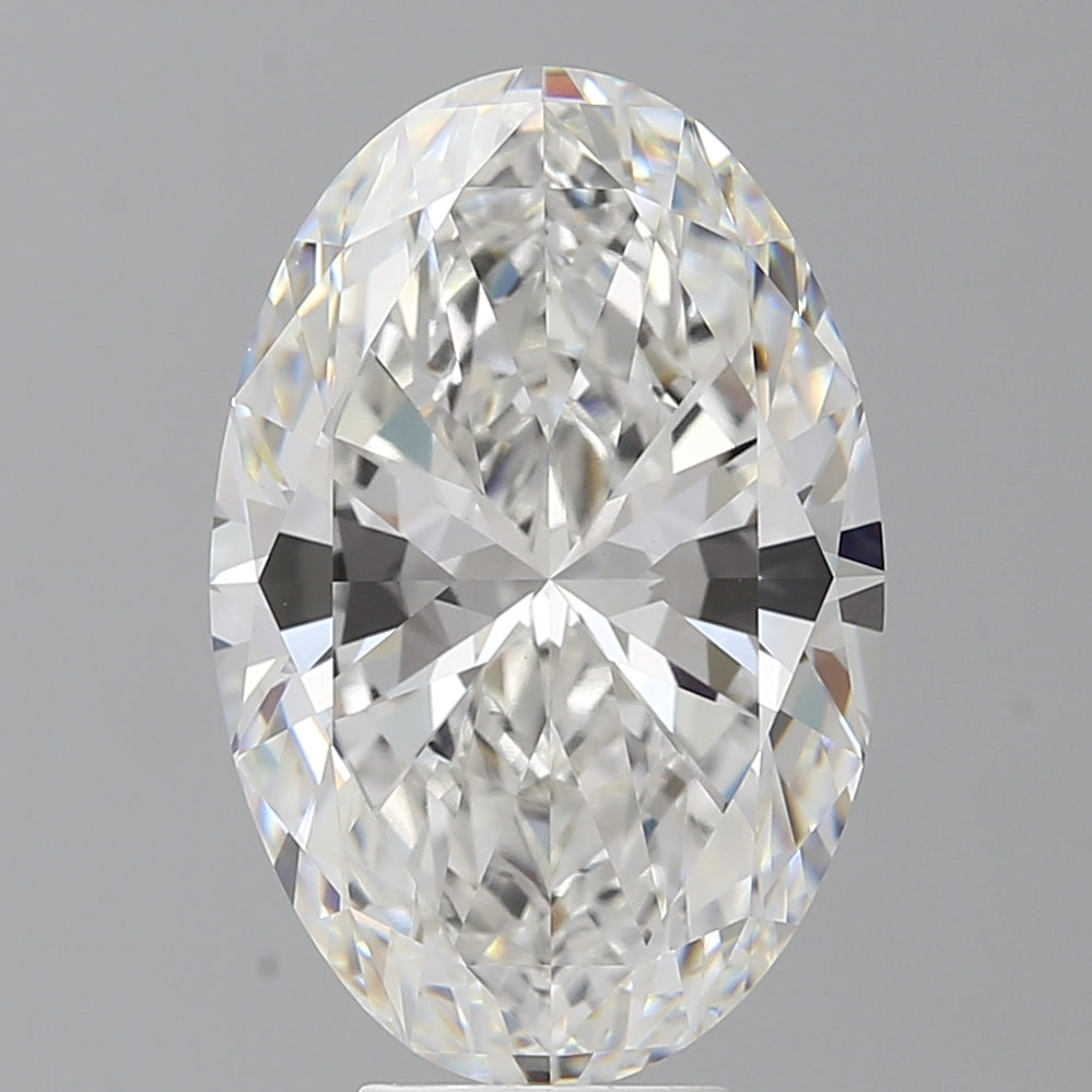7.57 Carat Oval Shaped, Excellent Cut, F Color, VVS2 Clarity, IGI Certified Lab Grown Diamond