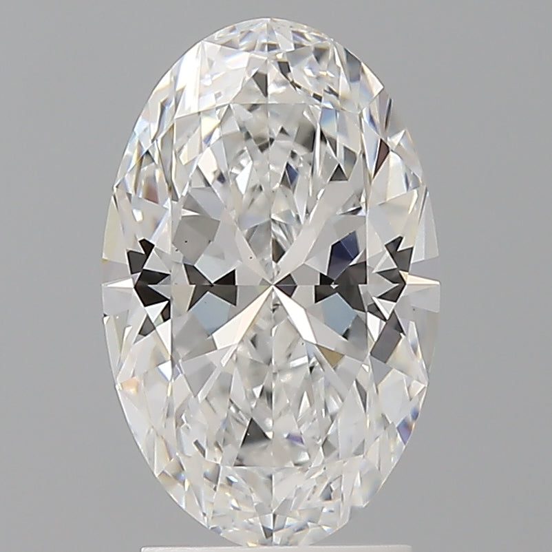 2.50 Carat Oval Shaped, Ideal Cut, D Color, VS1 Clarity, IGI Certified Lab Grown Diamond