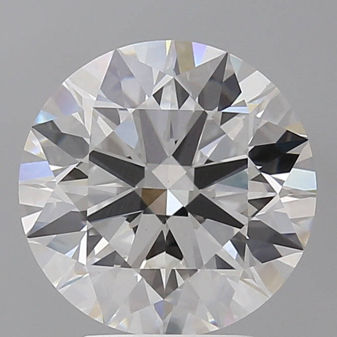 4.10 Carat Round Shaped, Ideal Cut, F Color, VVS2 Clarity, IGI Certified Lab Grown Diamond