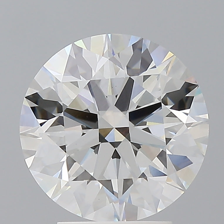 3.59 Carat Round Shaped, Excellent Cut, F Color, VVS2 Clarity, IGI Certified Lab Grown Diamond