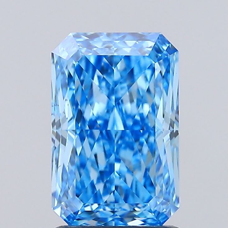 2.07 Carat Radiant Shaped, Ideal Cut, VS1 Clarity, IGI Certified Lab Grown Diamond