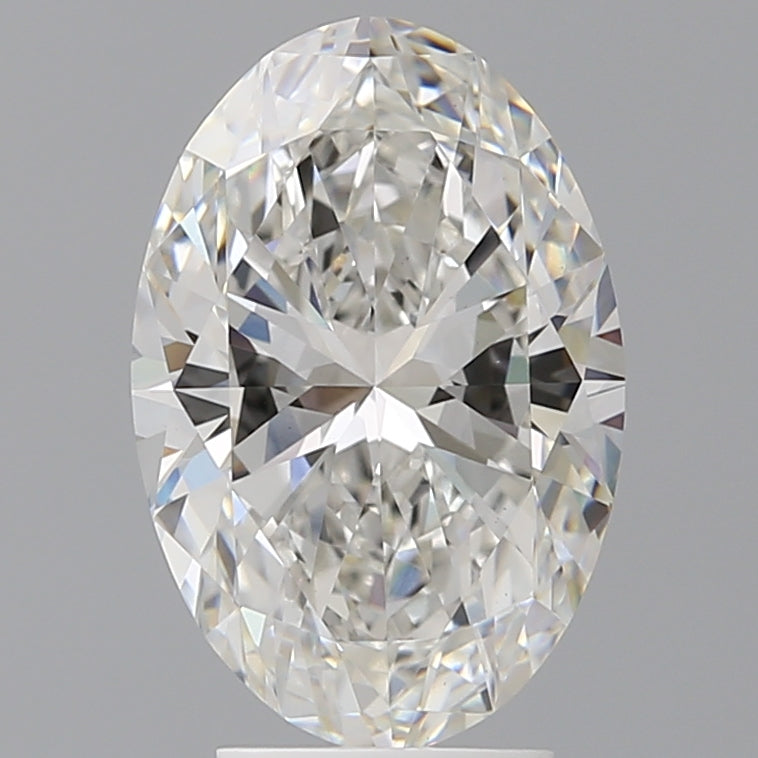 4.05 Carat Oval Shaped, Ideal Cut, F Color, VVS2 Clarity, IGI Certified Lab Grown Diamond