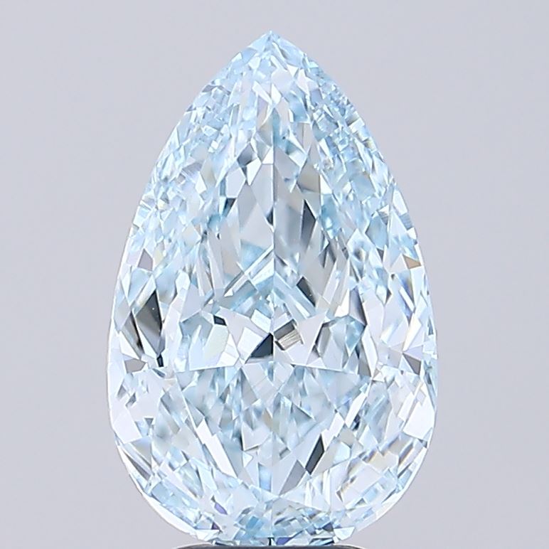 5.26 Carat Pear Shaped, Ideal Cut, VS1 Clarity, IGI Certified Lab Grown Diamond