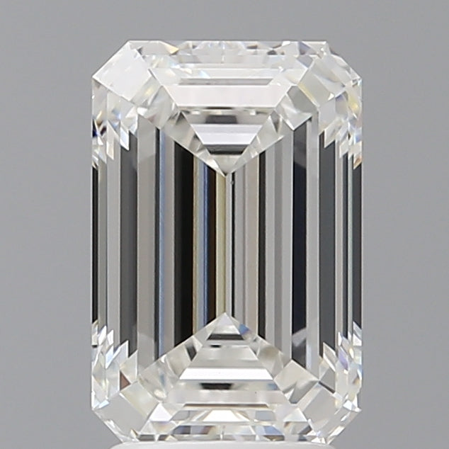 3.06 Carat Emerald Shaped, Ideal Cut, F Color, VVS2 Clarity, IGI Certified Lab Grown Diamond