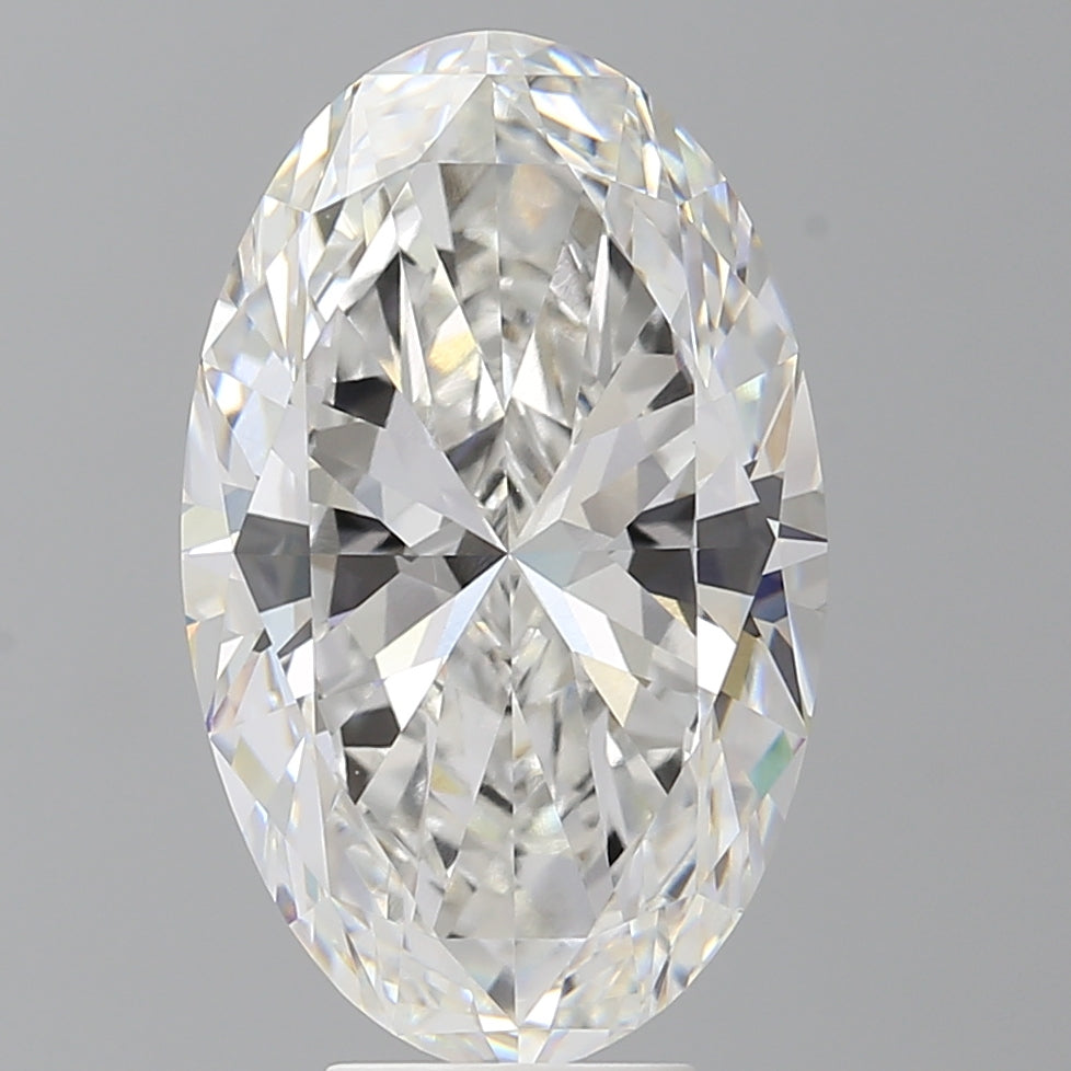 7.08 Carat Oval Shaped, Ideal Cut, F Color, VVS2 Clarity, IGI Certified Lab Grown Diamond