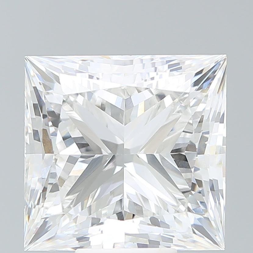 10.03 Carat Princess Shaped, Ideal Cut, F Color, VVS2 Clarity, IGI Certified Lab Grown Diamond