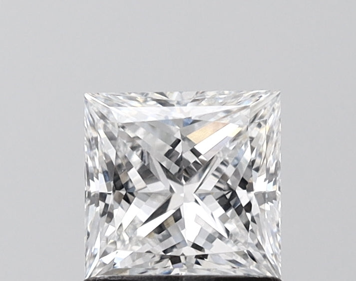1.06 Carat Princess Shaped, Ideal Cut, D Color, VS1 Clarity, IGI Certified Lab Grown Diamond