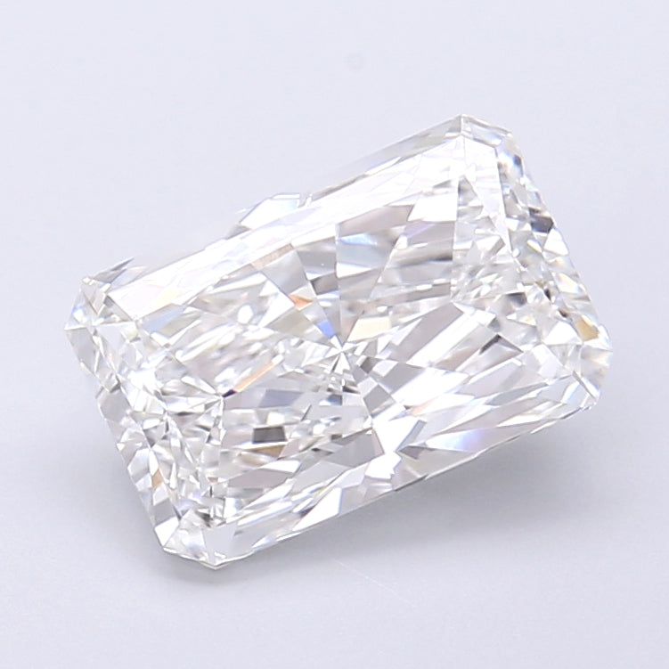 2.44 Carat Radiant Shaped, Very Good Cut, E Color, VVS2 Clarity, IGI Certified Lab Grown Diamond