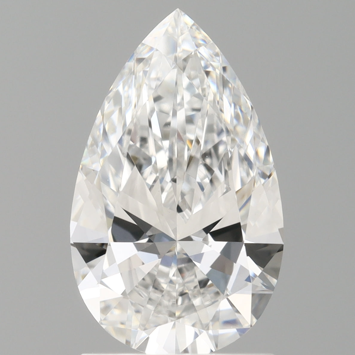 1.50 Carat Pear Shaped, Ideal Cut, E Color, VVS2 Clarity, IGI Certified Lab Grown Diamond