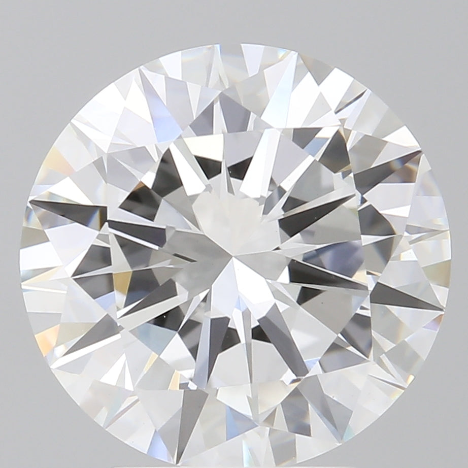 3.90 Carat Round Shaped, Excellent Cut, E Color, VVS2 Clarity, IGI Certified Lab Grown Diamond