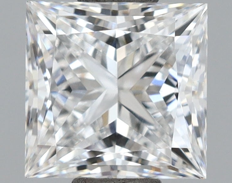1.09 Carat Princess Shaped, Ideal Cut, E Color, VVS1 Clarity, IGI Certified Lab Grown Diamond