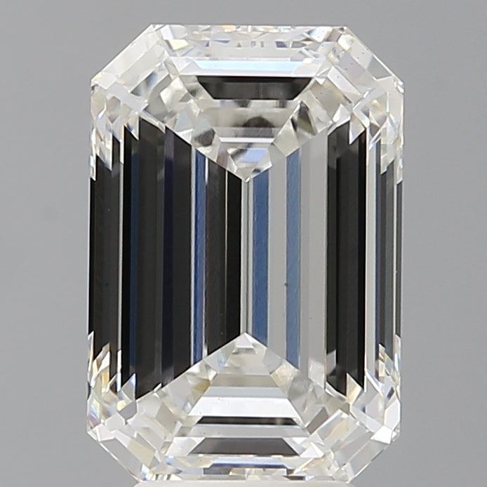 4.59 Carat Emerald Shaped, Ideal Cut, F Color, VS1 Clarity, IGI Certified Lab Grown Diamond