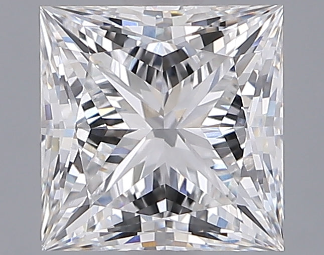 1.95 Carat Princess Shaped, Ideal Cut, D Color, VVS2 Clarity, IGI Certified Lab Grown Diamond