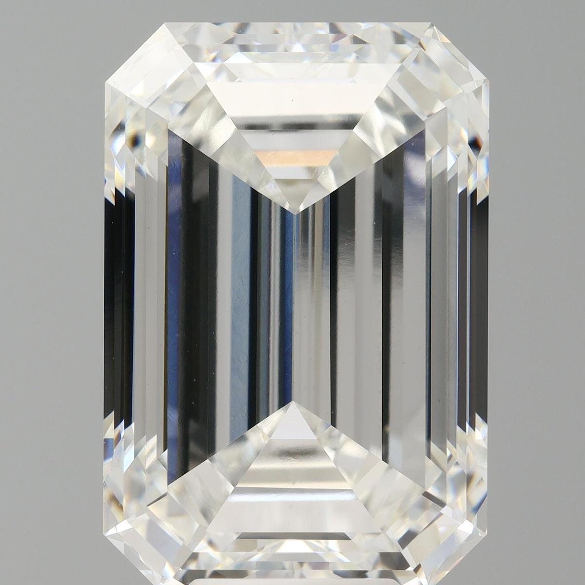 10.09 Carat Emerald Shaped, Ideal Cut, F Color, VVS2 Clarity, IGI Certified Lab Grown Diamond