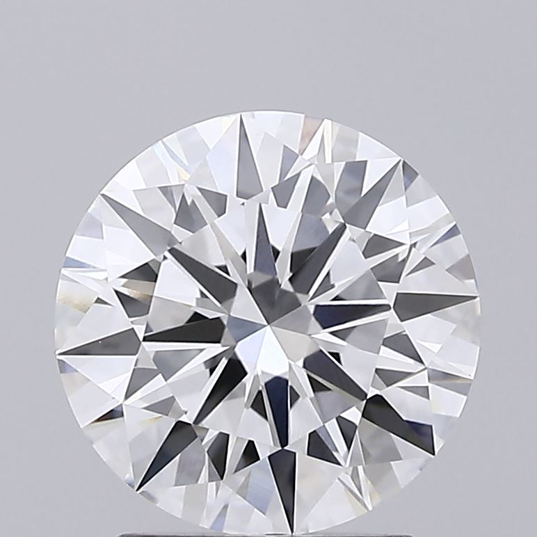2.14 Carat Round Shaped, Ideal Cut, E Color, VVS2 Clarity, IGI Certified Lab Grown Diamond