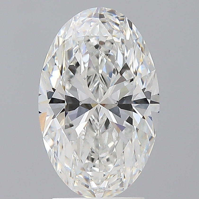 3.03 Carat Oval Shaped, Ideal Cut, E Color, VVS2 Clarity, IGI Certified Lab Grown Diamond