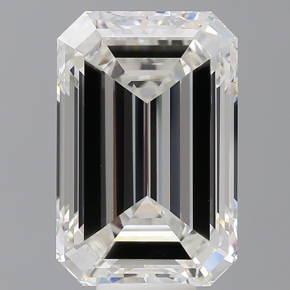 12.58 Carat Emerald Shaped, Ideal Cut, F Color, VVS2 Clarity, IGI Certified Lab Grown Diamond
