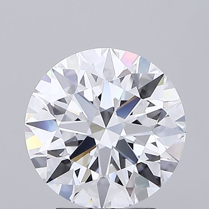 3.05 Carat Round Shaped, Ideal Cut, D Color, IF Clarity, IGI Certified Lab Grown Diamond