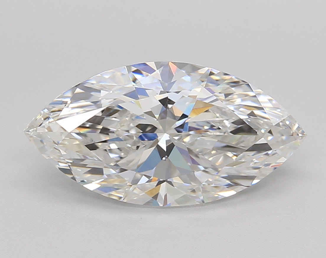 1.53 Carat Marquise Shaped, E Color, VVS2 Clarity, IGI Certified Lab Grown Diamond