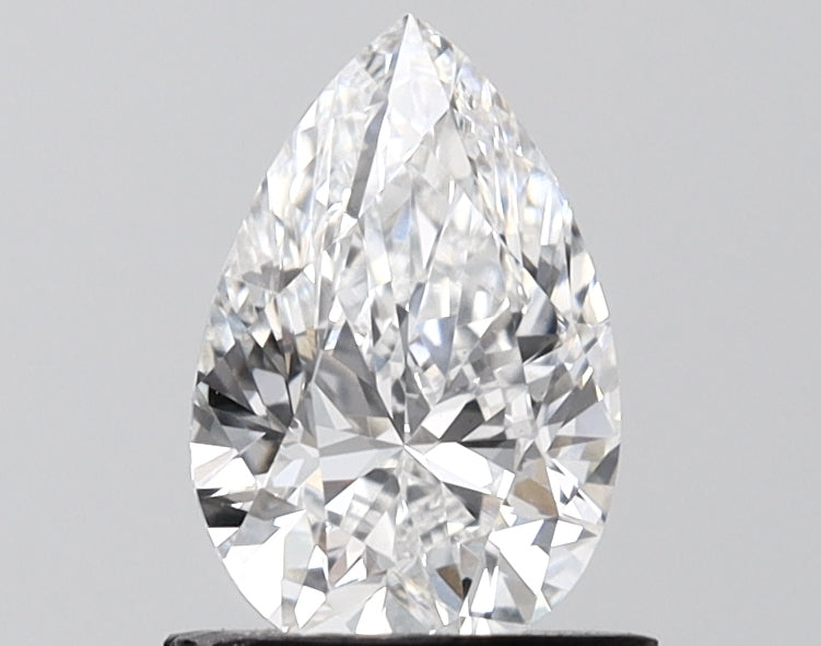 1.08 Carat Pear Shaped, Excellent Cut, D Color, VVS2 Clarity, IGI Certified Lab Grown Diamond