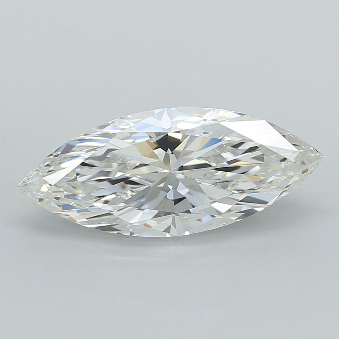 2.53 Carat Marquise Shaped, Excellent Cut, G Color, VVS2 Clarity, IGI Certified Lab Grown Diamond