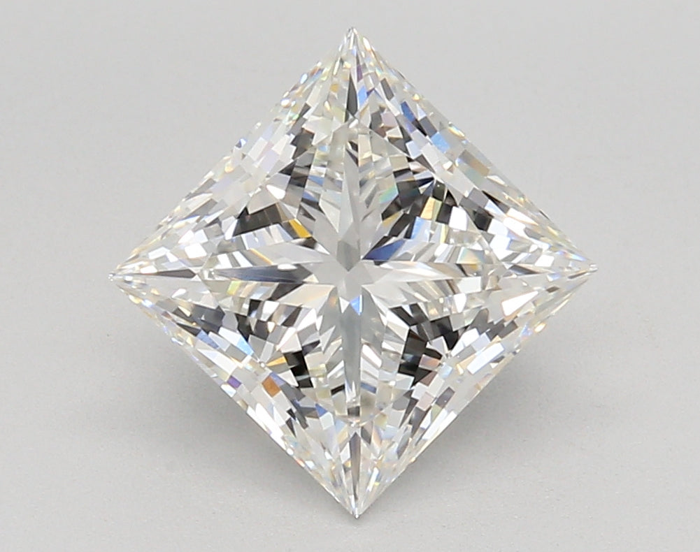 3.02 Carat Princess Shaped, Ideal Cut, F Color, VVS2 Clarity, IGI Certified Lab Grown Diamond