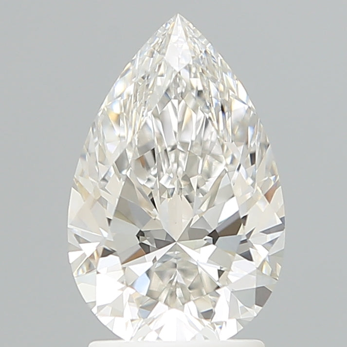 2.26 Carat Pear Shaped, Ideal Cut, F Color, VVS2 Clarity, IGI Certified Lab Grown Diamond