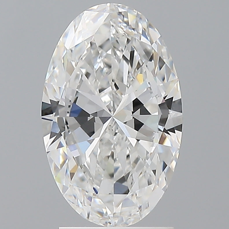 2.50 Carat Oval Shaped, Excellent Cut, E Color, VVS2 Clarity, IGI Certified Lab Grown Diamond