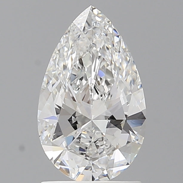 1.50 Carat Pear Shaped, Ideal Cut, E Color, VVS2 Clarity, IGI Certified Lab Grown Diamond