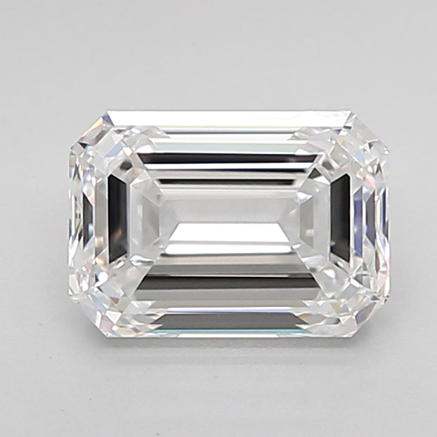 1.63 Carat Emerald Shaped, Ideal Cut, D Color, IF Clarity, IGI Certified Lab Grown Diamond