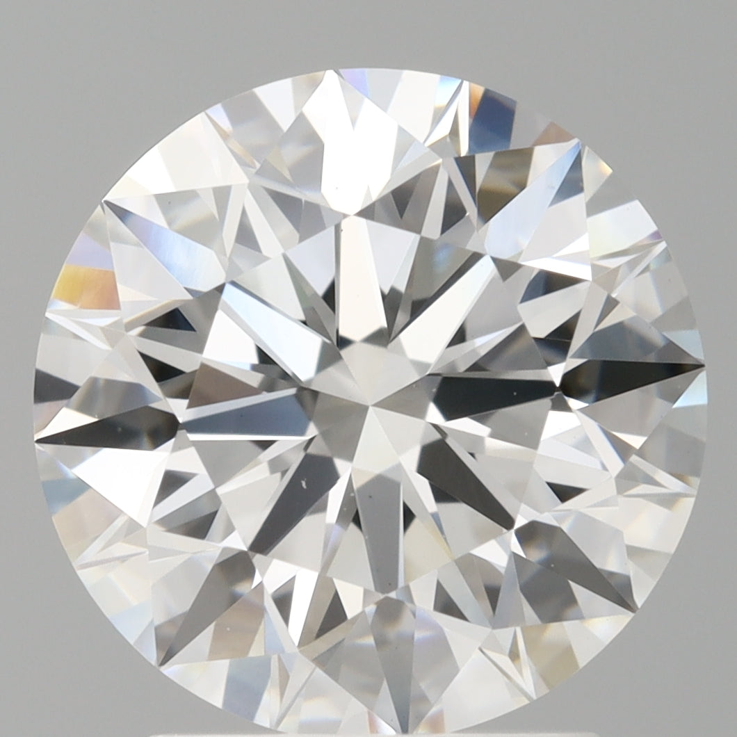 2.59 Carat Round Shaped, Ideal Cut, E Color, VVS2 Clarity, IGI Certified Lab Grown Diamond