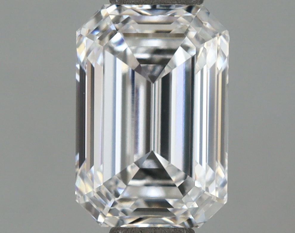 1.17 Carat Emerald Shaped, Ideal Cut, D Color, VVS1 Clarity, IGI Certified Lab Grown Diamond