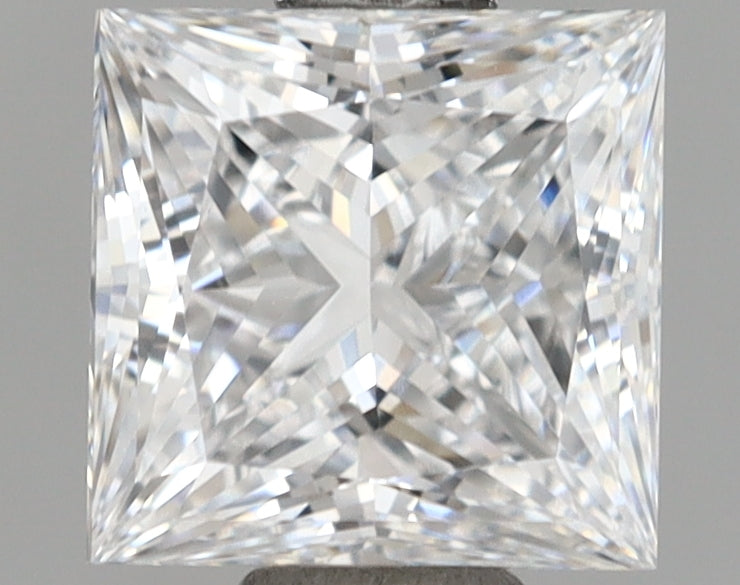1.01 Carat Princess Shaped, Ideal Cut, D Color, VVS2 Clarity, IGI Certified Lab Grown Diamond