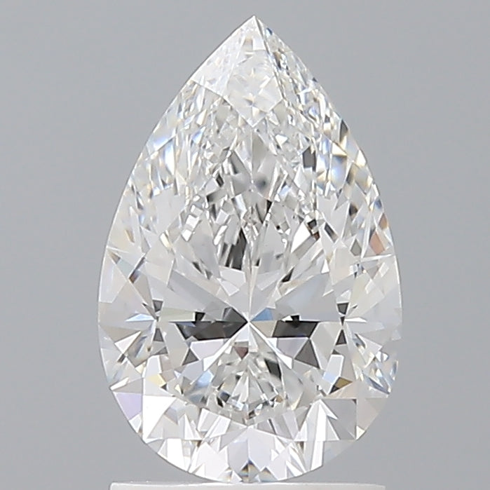 1.59 Carat Pear Shaped, Ideal Cut, E Color, VVS2 Clarity, IGI Certified Lab Grown Diamond