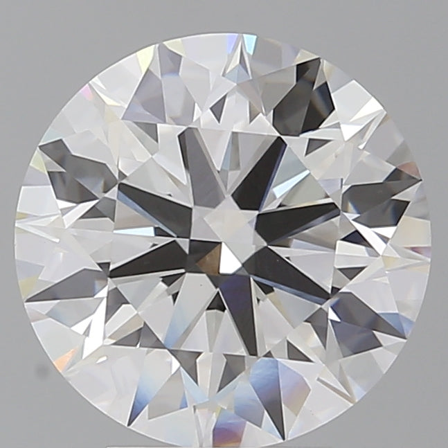 4.53 Carat Round Shaped, Ideal Cut, F Color, VVS2 Clarity, IGI Certified Lab Grown Diamond